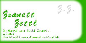 zsanett zettl business card
